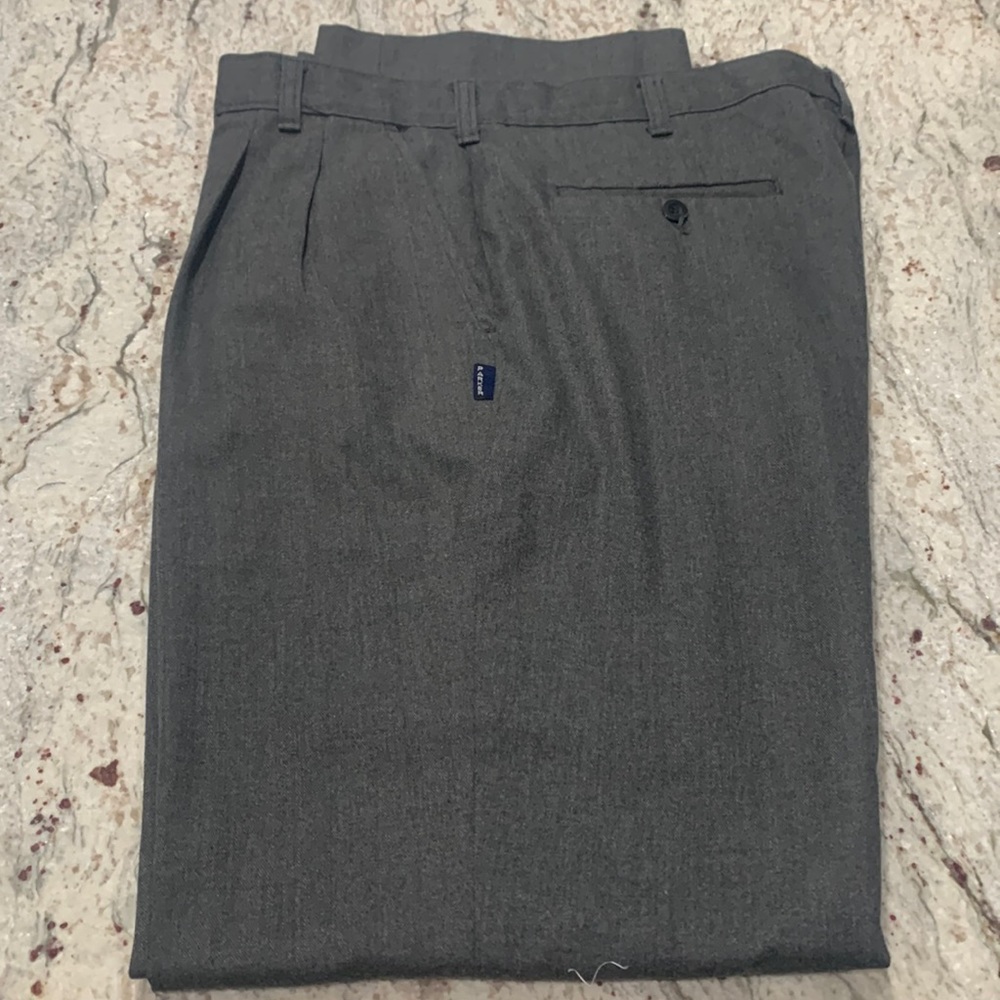 Used Parker Pleated Uniform Pants w/ Adjustable Waist, 36X38, In good shape.